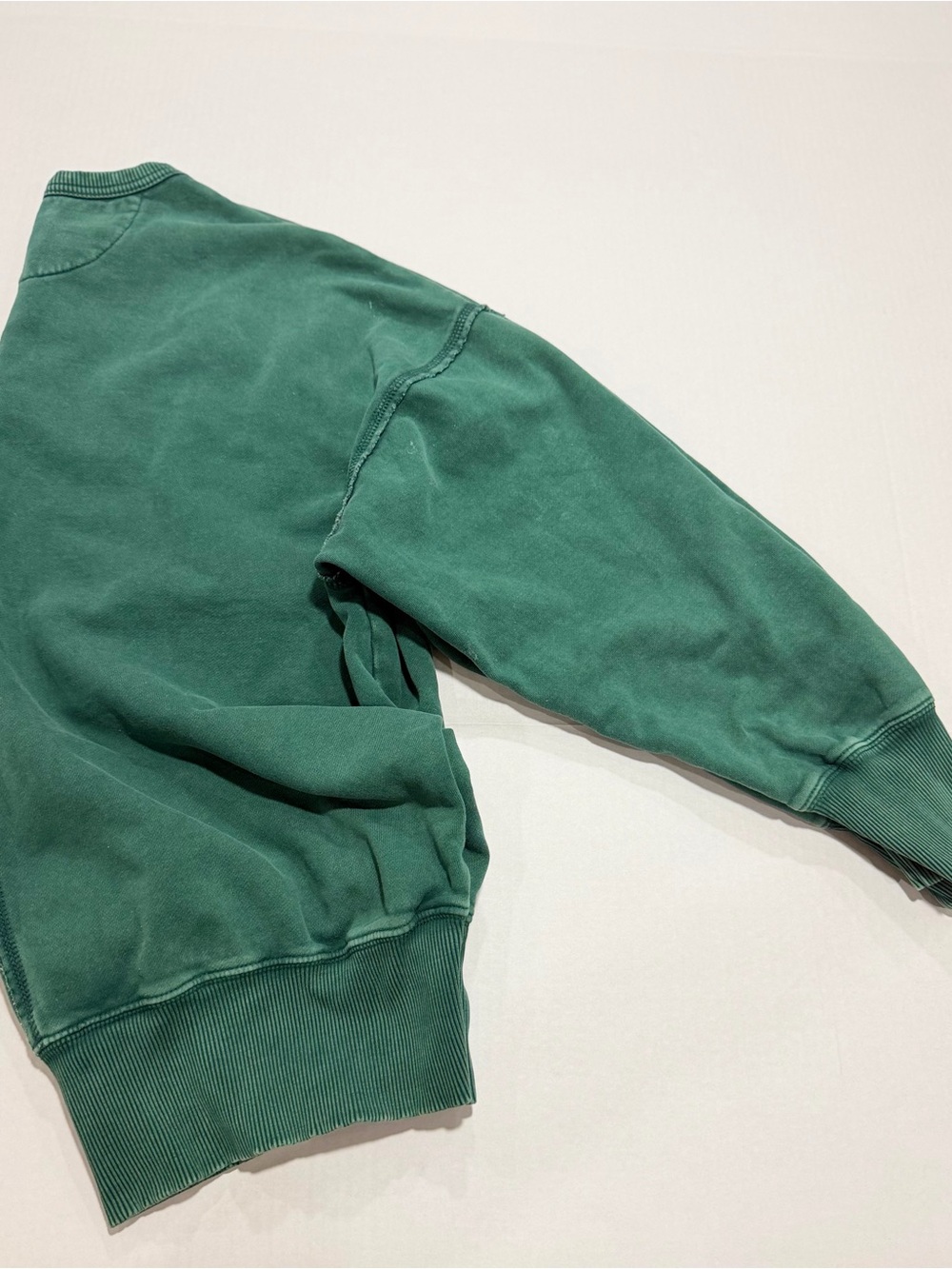 American Eagle Forest Green Waffle Knit Top - Picture 2 of 5